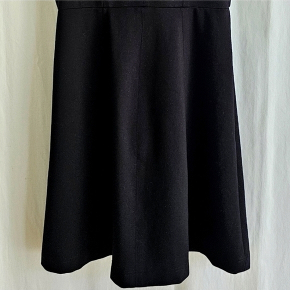 J Crew Black Embroidery Cap Sleeve Midi Dress - Picture 11 of 16